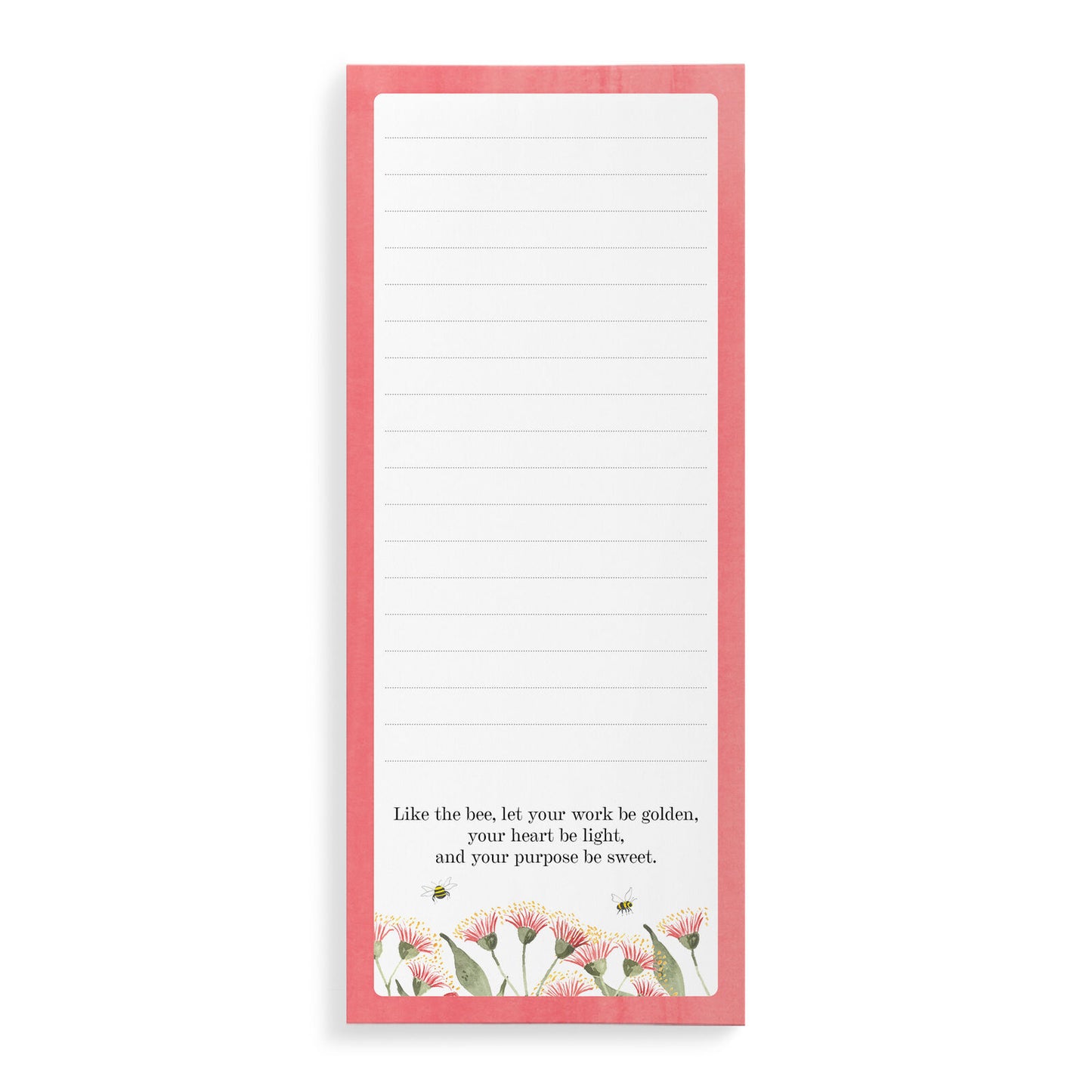 Bee List Notepad - Flowering Gum