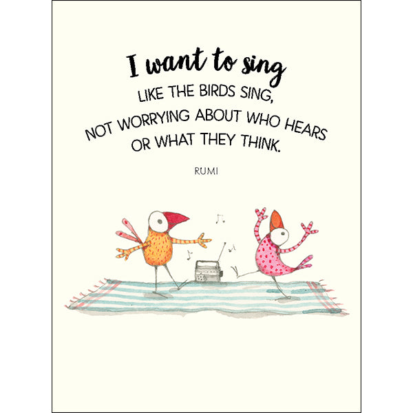 Cheeps and Chirps - Twigseeds 24 affirmation cards + stand