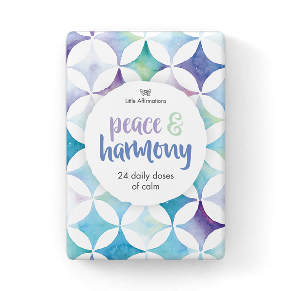 Peace and Harmony - 24 affirmation cards + stand