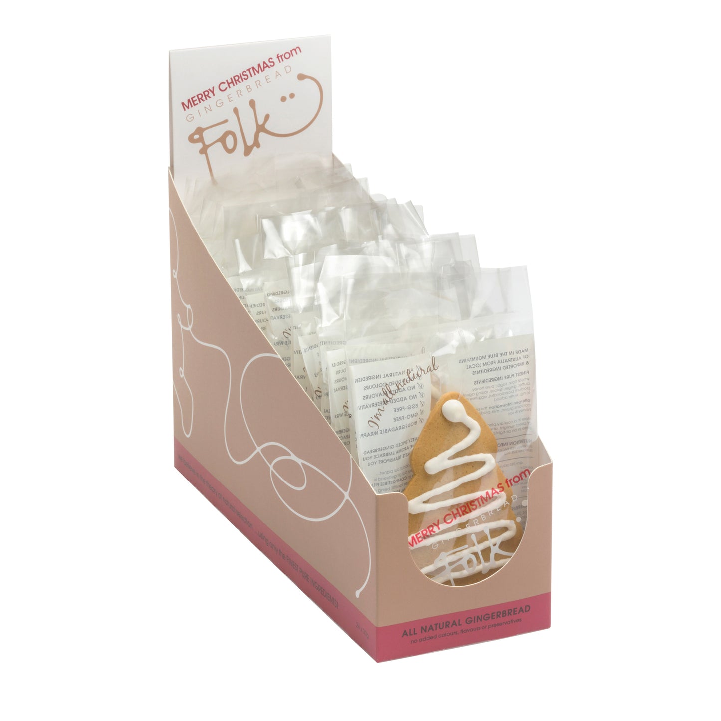 Gingerbread Folk Christmas Tree 30g