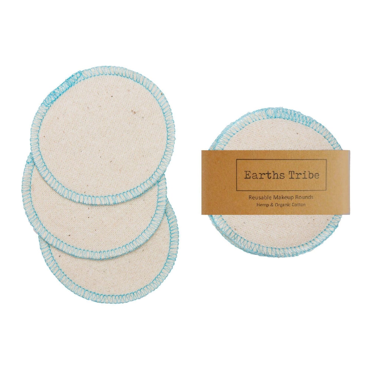 Reusable Hemp Makeup Rounds - Natural