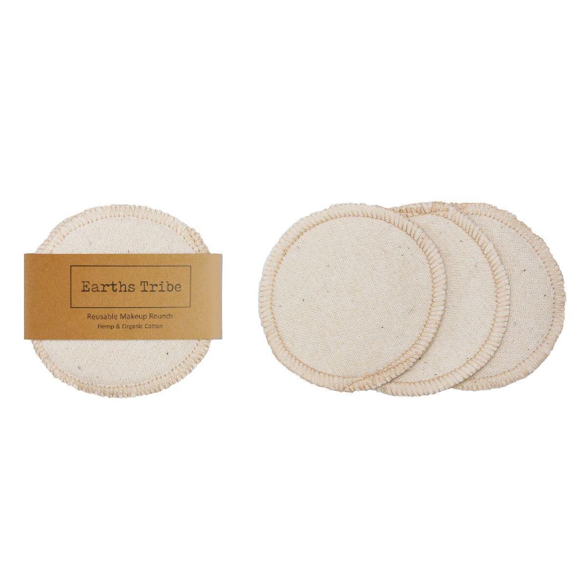 Reusable Hemp Makeup Rounds - Natural