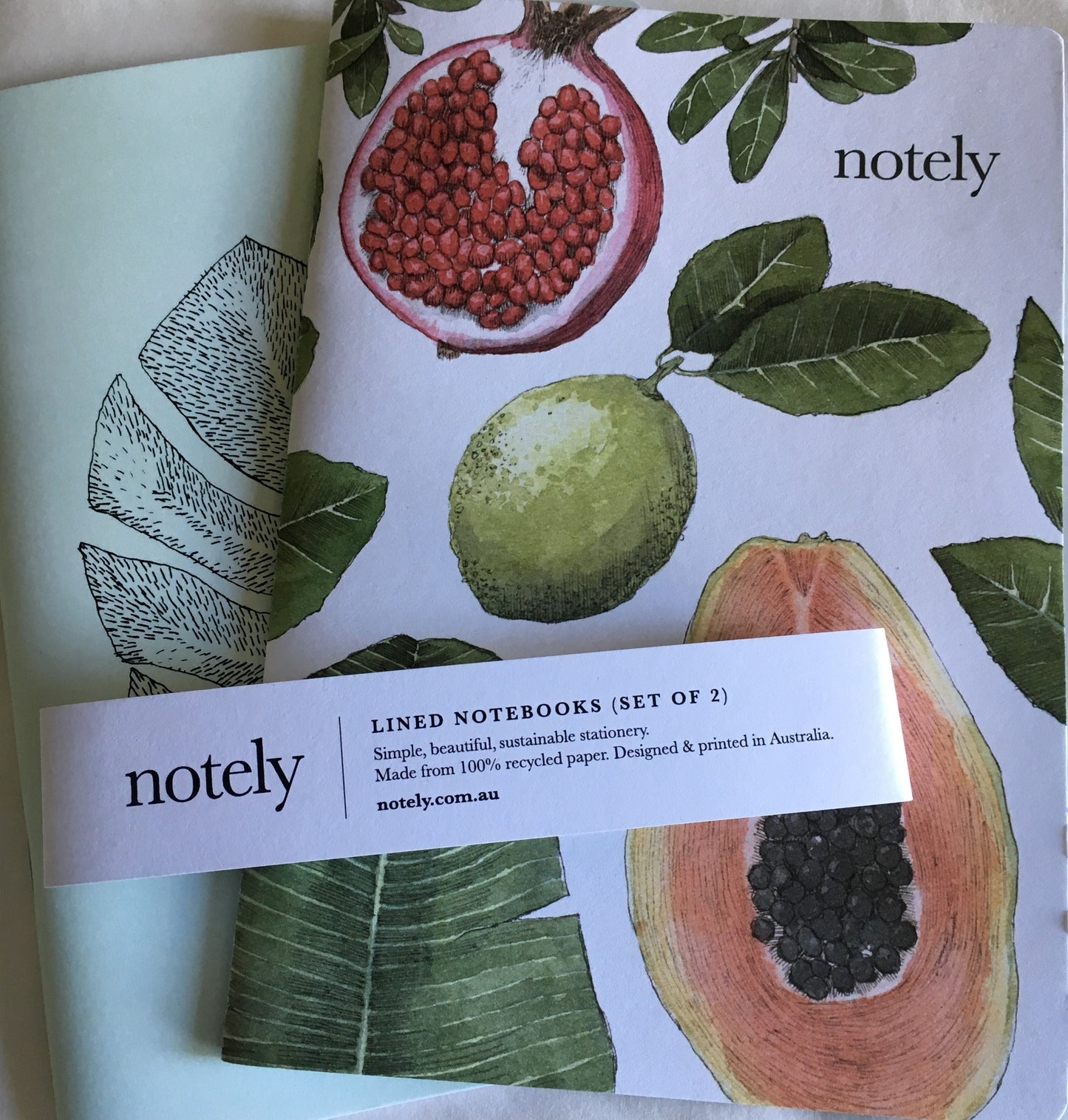 Perfectly Pickled + Minty Leaf – A5 Notebooks (Set of 2)