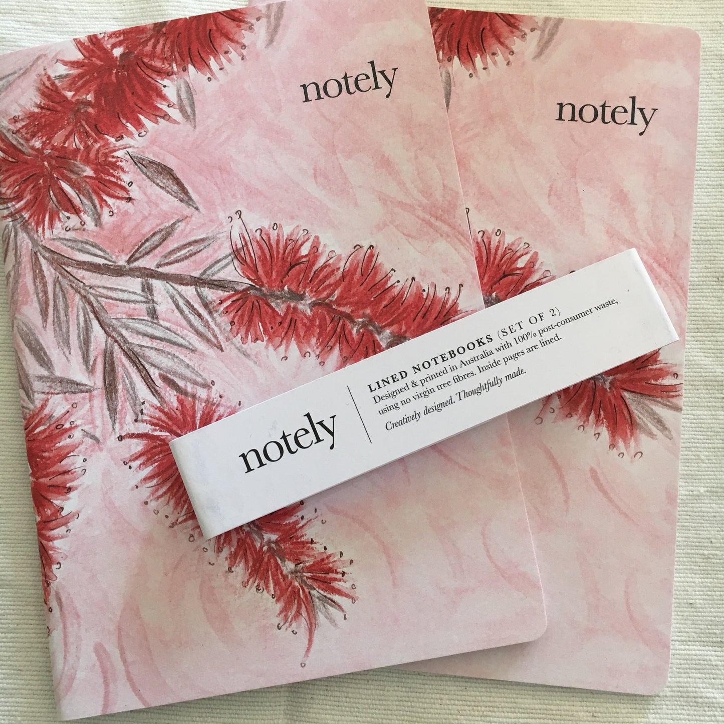 Bottle Blush – A5 Notebooks (Set of 2)