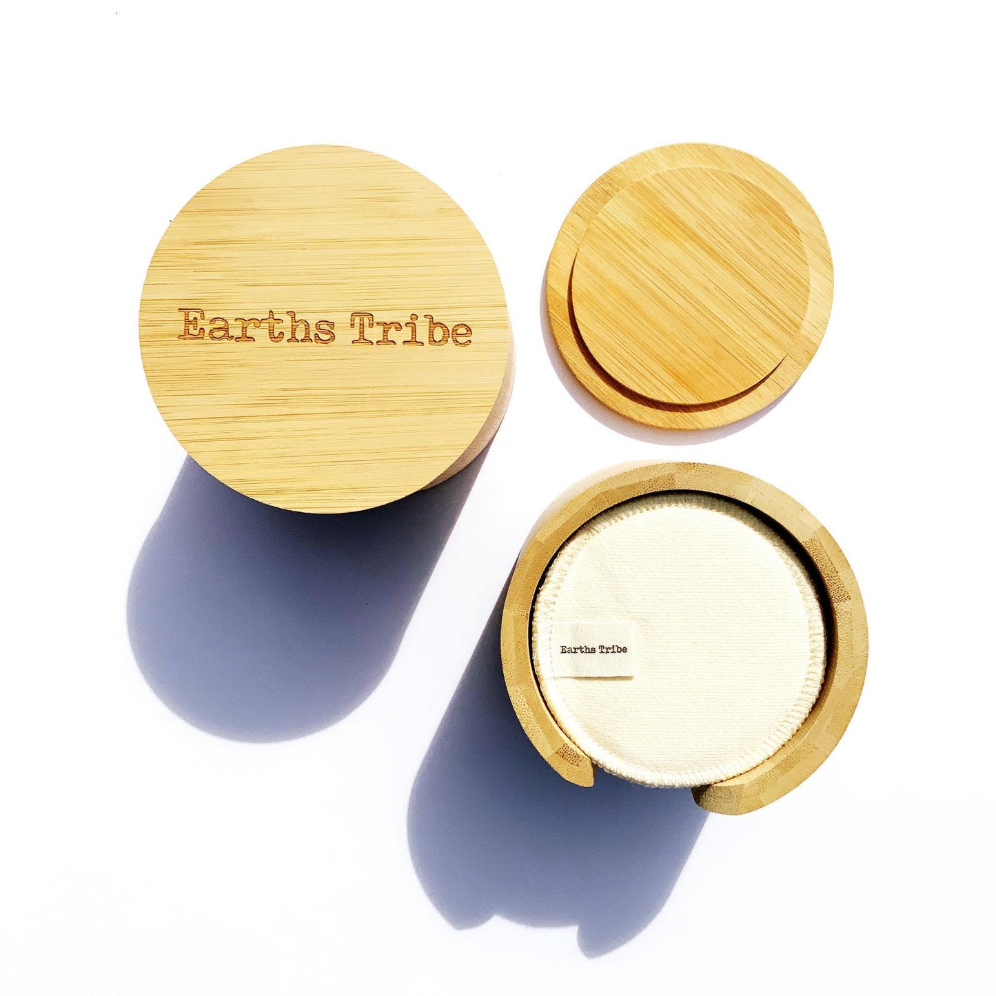 Bamboo Makeup Round Holder