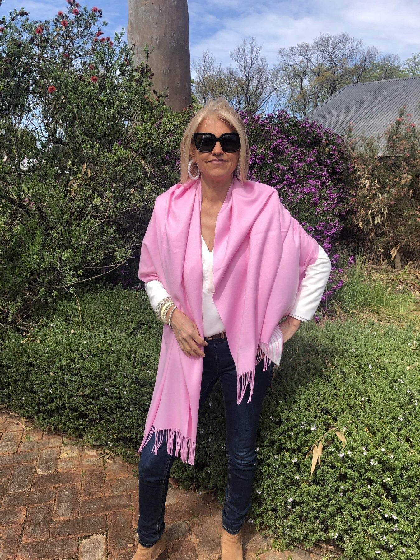 Pashmina shawl cashmere wool blend