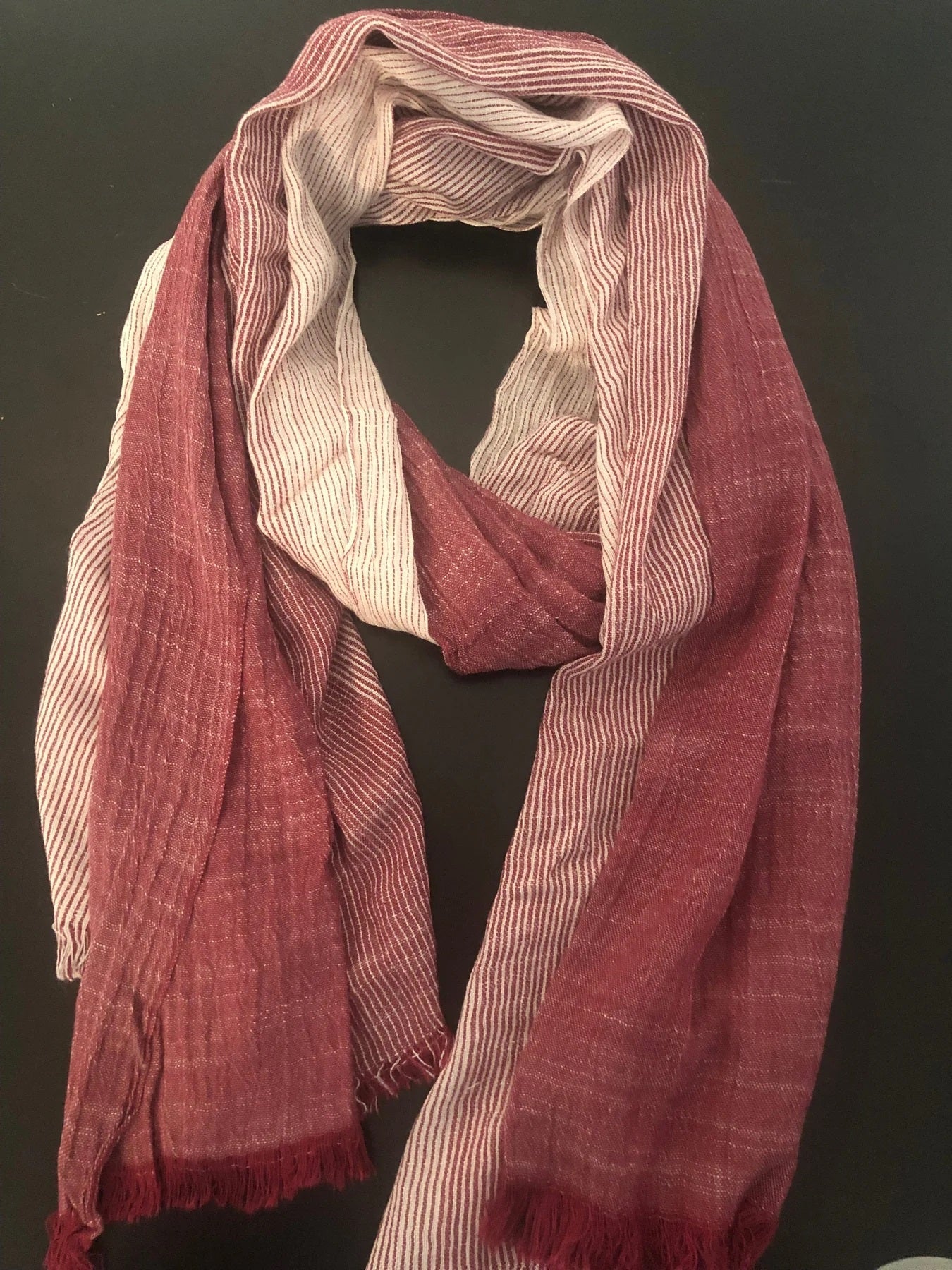 Cotton scarf - unisex (red)
