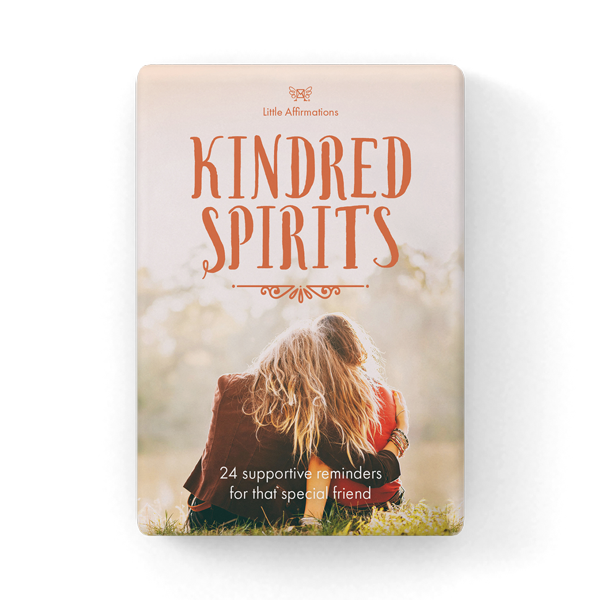 Kindred Spirits - 24 affirmation cards + stand