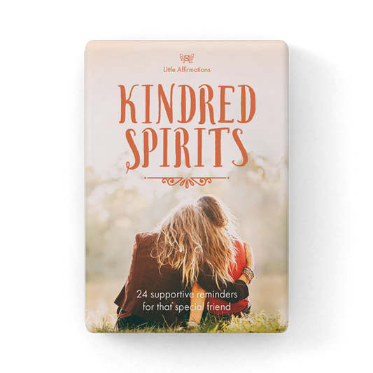 Kindred Spirits - 24 affirmation cards + stand