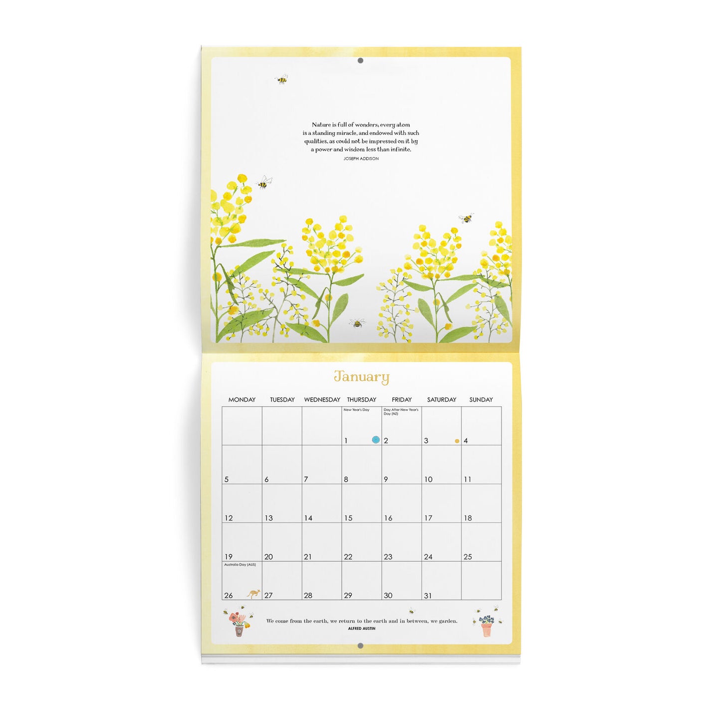 2026 Bee Wall Calendar