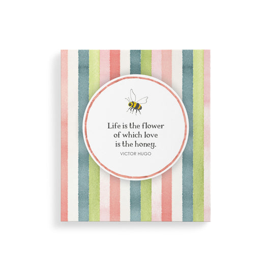 Bee Pocket Notepad - Stripes