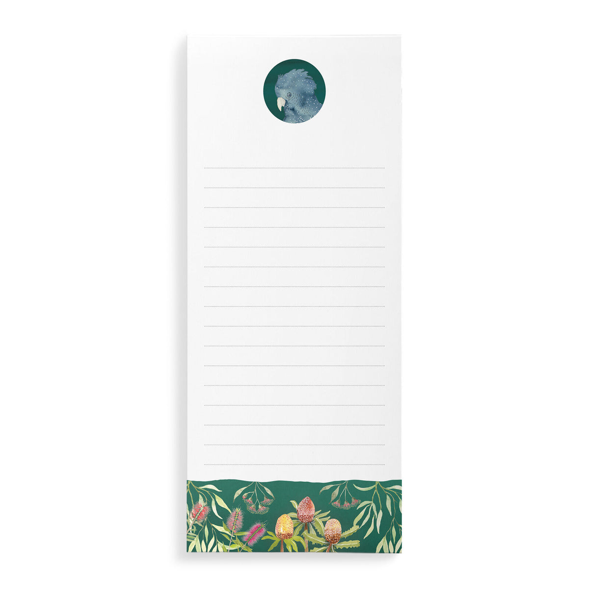 Black Cockatoo List Notepad