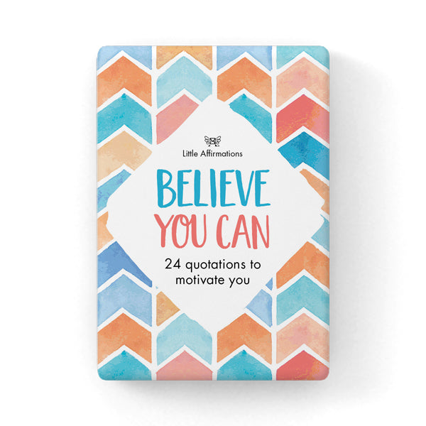 Believe You Can - 24 affirmation cards + stand