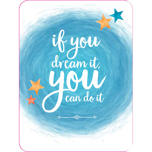 Believe You Can - 24 affirmation cards + stand