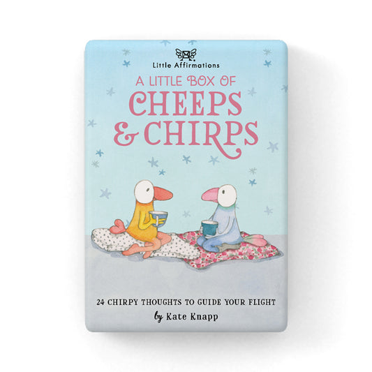 Cheeps and Chirps - Twigseeds 24 affirmation cards + stand