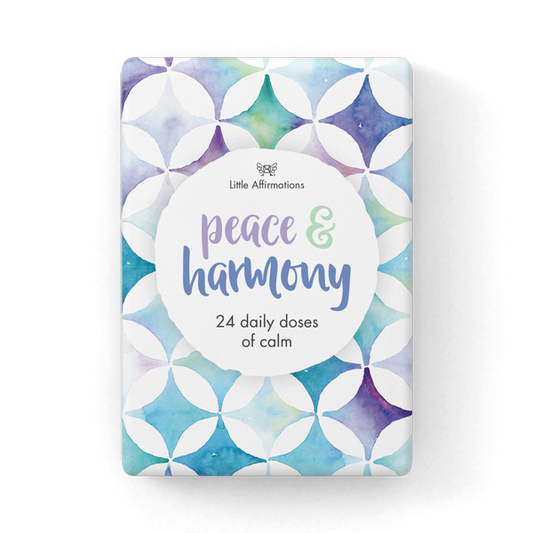 Peace and Harmony - 24 affirmation cards + stand