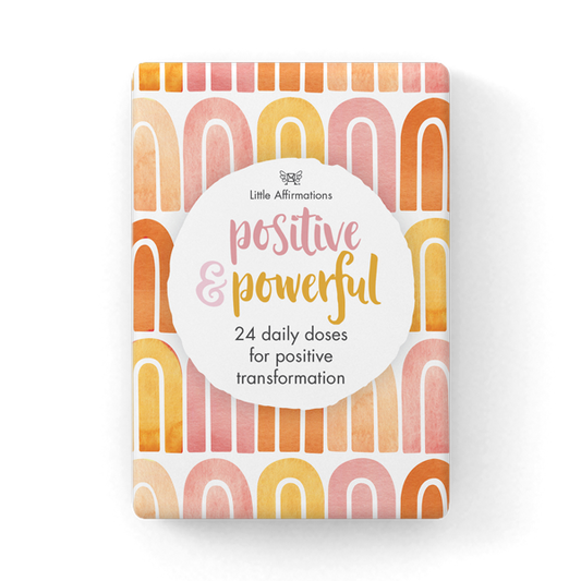 Positive and Powerful - 24 affirmation cards + stand