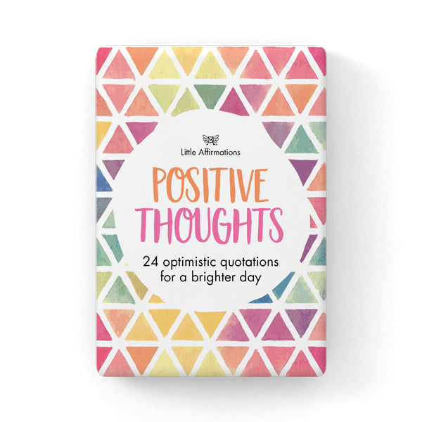 Positive Thoughts - 24 affirmation cards + stand