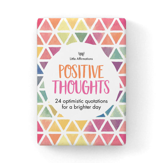 Positive Thoughts - 24 affirmation cards + stand