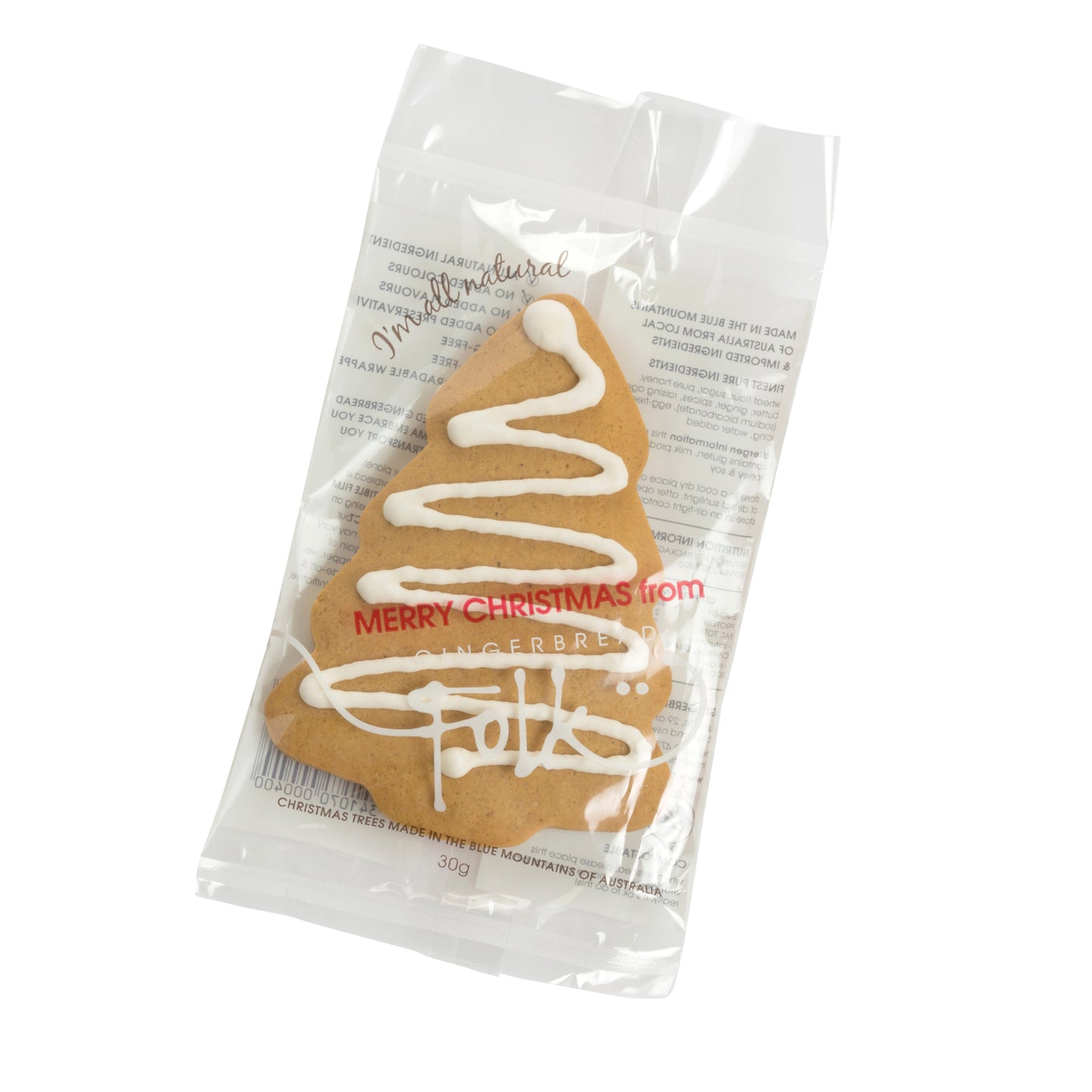 Gingerbread Folk Christmas Tree 30g