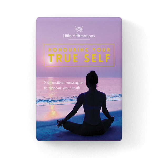 Honouring Your True Self - 24 little affirmation cards + stand