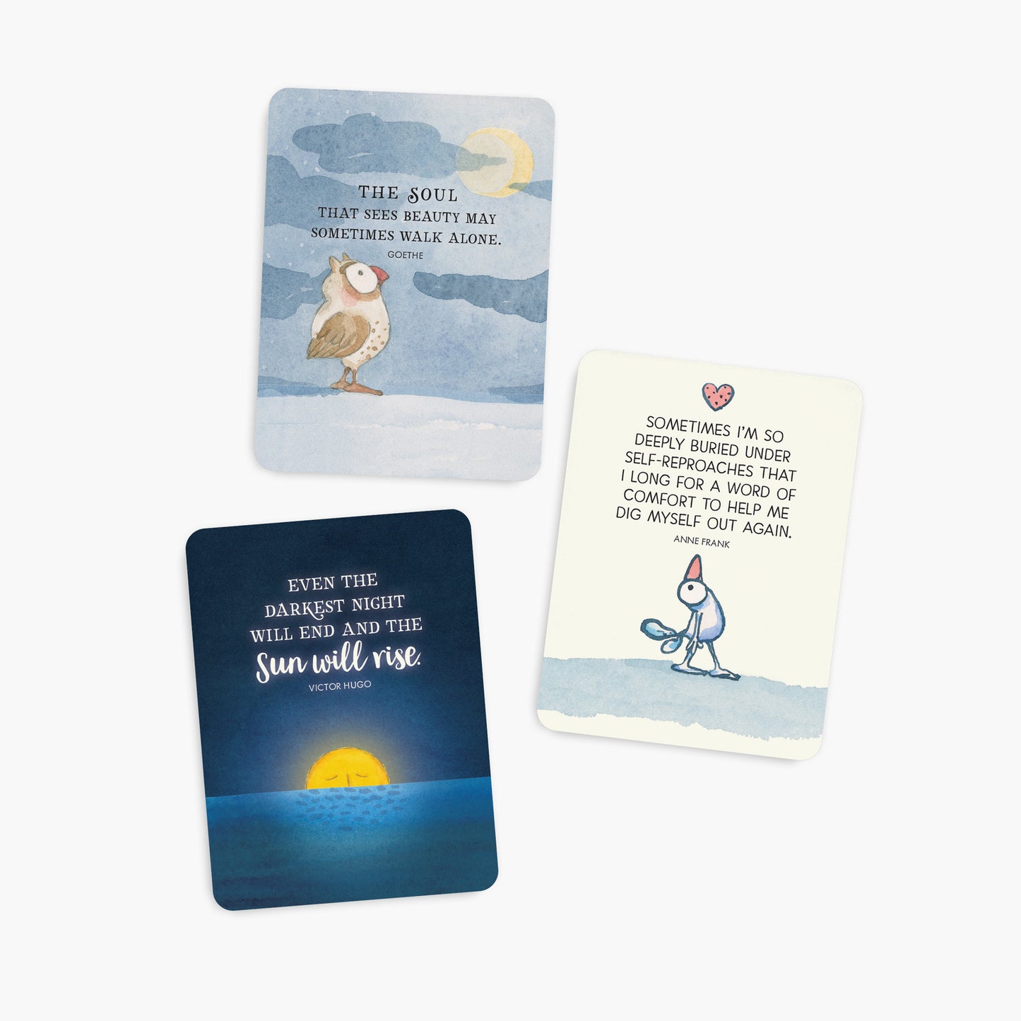 A Little Box of Comfort - Twigseeds 24 affirmation cards + stand