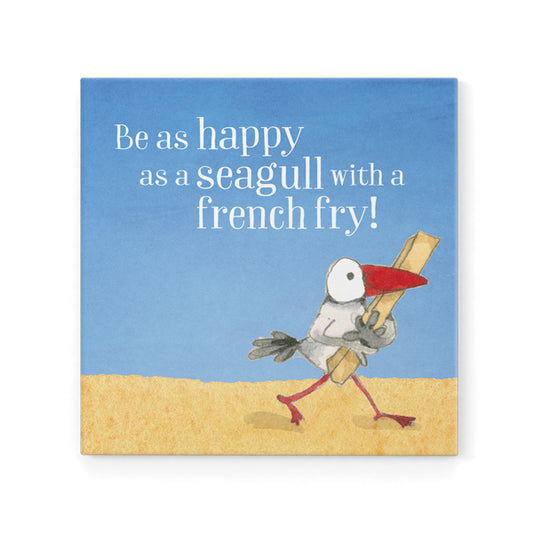 Twigseeds Magnet - Be As Happy As A Seagull