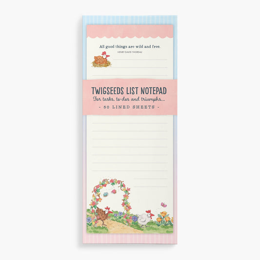 Twigseeds List Notepad - Chickens