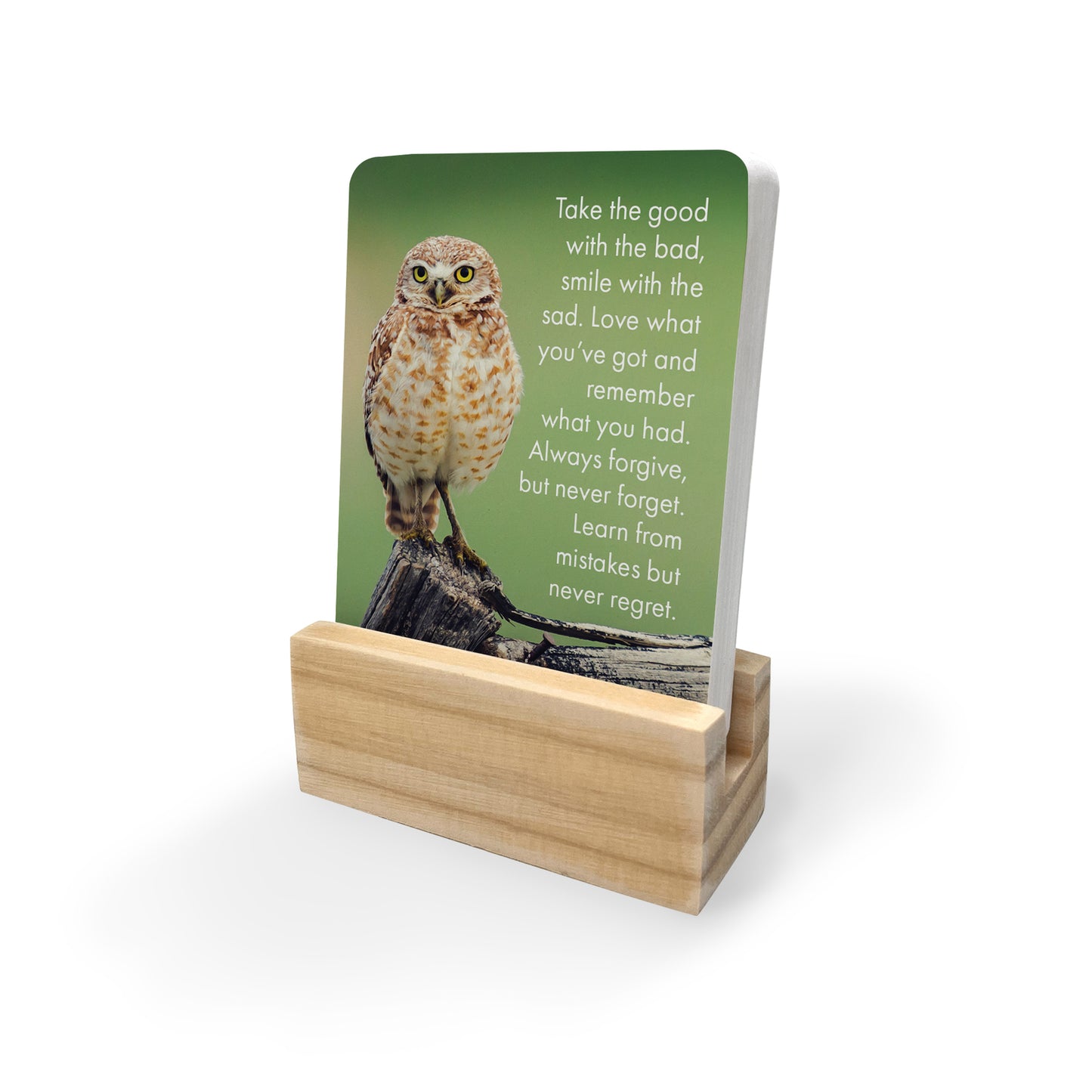 Words of Wisdom - 24 little affirmation cards + stand